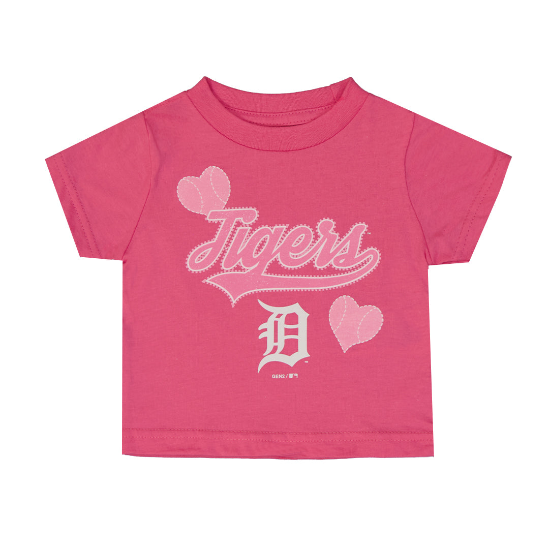 MLB Girls Infant Detroit Tigers T Shirt K31NPK 16 SVP Sports