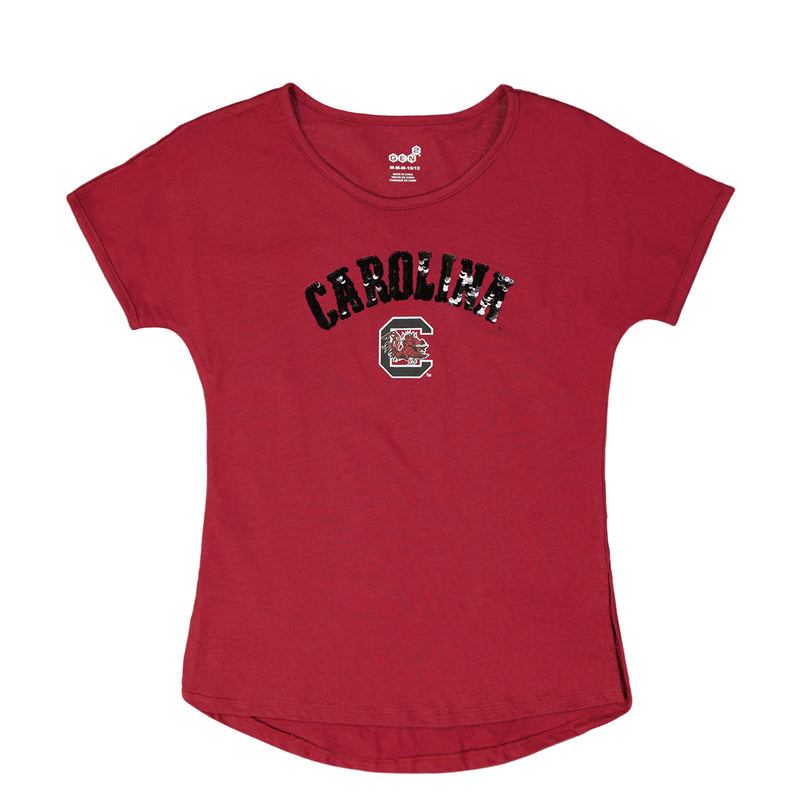 Girls' (Junior) South Carolina Gamecocks T-Shirt (KN47NPS 99N)