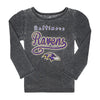 NFL - T-shirt à manches longues des Ravens de Baltimore pour filles (tout-petits) (KK14AXI 24)