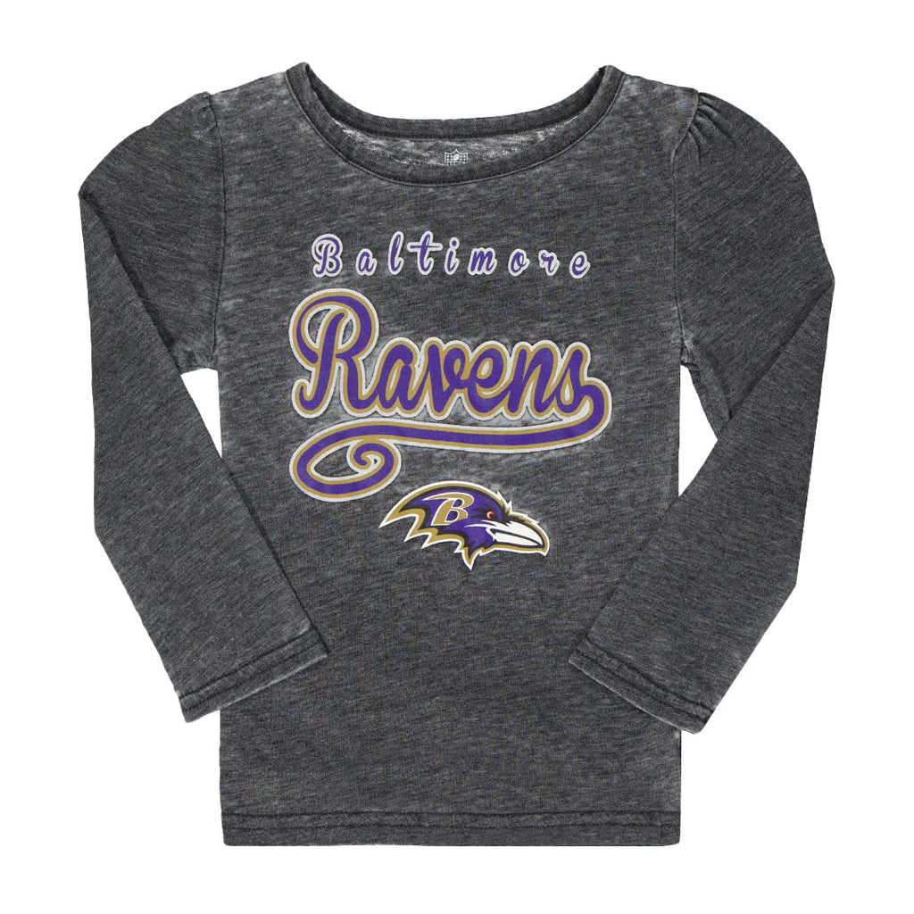NFL Girls Toddler Baltimore Ravens Long Sleeve T Shirt