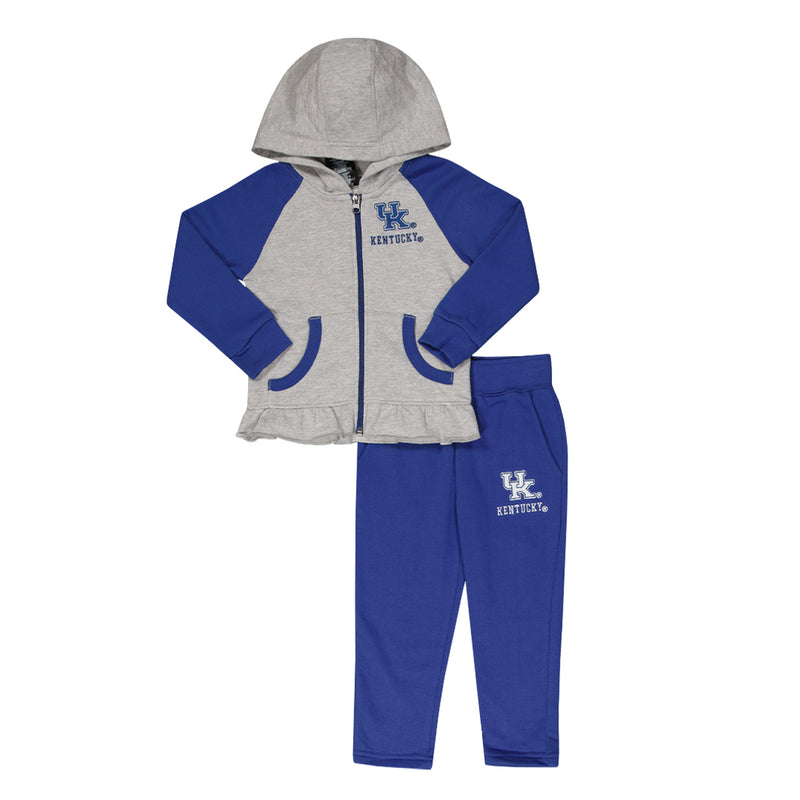 Ensemble à fermeture éclair complète Lil Champ des Kentucky Wildcats pour filles (tout-petits) (K446KH 76N)