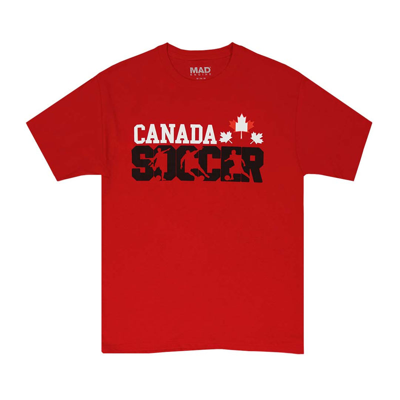 T-shirt de soccer canadien pour hommes (MEXXNUHMSC3A1PB 62 ROUGE)