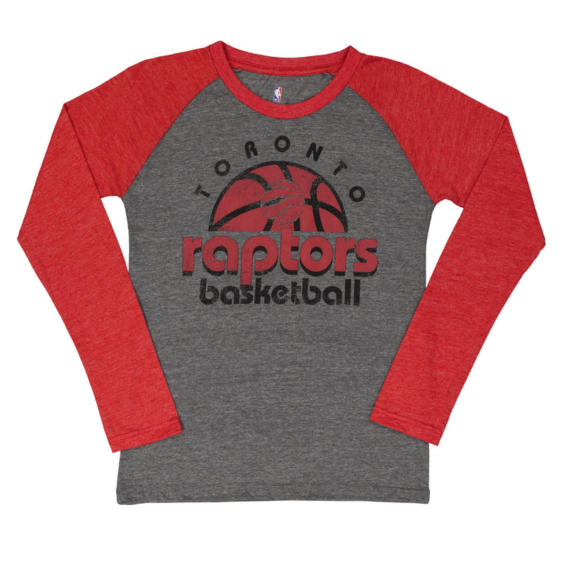 NBA - T-shirt raglan Retro Baller des Raptors de Toronto pour enfants (junior) (HK2B7BCLHB11 RAP)