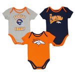 NFL - Kids' (Infant) Denver Broncos Champ 3 Piece Creeper Set (HK1I1FBAS BRC)