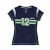 NFL - Girls' (Junior) Seattle Seahawks Fan T-Shirt (K17BQY X9)