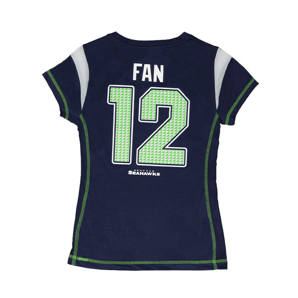 NFL - T-shirt de fan des Seattle Seahawks pour filles (junior) (K17BQY X9)