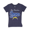 NFL - T-shirt à col en V des Chargers de Los Angeles pour filles (KT17C9X 54)
