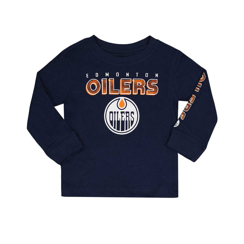 LNH - T-shirt à manches longues des Oilers d'Edmonton pour enfants (tout-petits et nourrissons) (HK5I2HC9P OIL)
