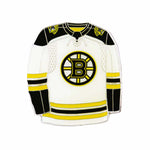 LNH - Épingle de maillot des Bruins de Boston blanche à dos collant (BRUJPWS)