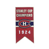 LNH - Épinglette de bannière de la Coupe Stanley des Canadiens de Montréal 1924 à dos collant (CDNSCC24S)