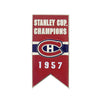 NHL - Montreal Canadiens 1957 Stanley Cup Banner Pin Sticky Back (CDNSCC57S)