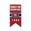 LNH - Épinglette de bannière de la Coupe Stanley des Canadiens de Montréal 1965 à dos collant (CDNSCC65S)