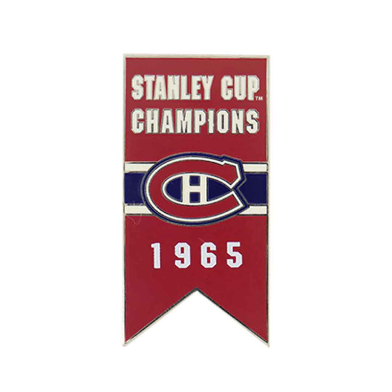 NHL - Montreal Canadiens 1965 Stanley Cup Banner Pin Sticky Back (CDNSCC65S)