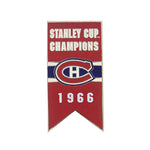 NHL - Montreal Canadiens 1966 Stanley Cup Banner Pin Sticky Back (CDNSCC66S)