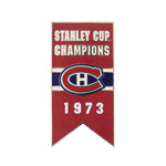 NHL - Montreal Canadiens 1973 Stanley Cup Banner Pin Sticky Back (CDNSCC73S)