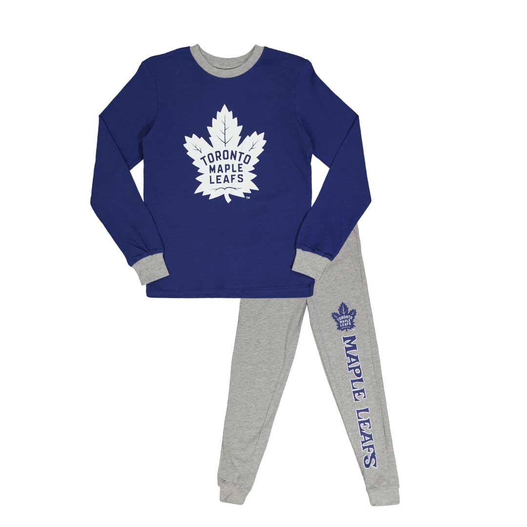 NHL Kids Junior Toronto Maple Leafs 2 Piece PJ Set HK5B9HA76 MAP SVP Sports