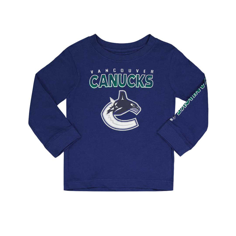 LNH - T-shirt à manches longues des Canucks de Vancouver pour enfants (tout-petits et nourrissons) (HK5I2HC9P CNK)
