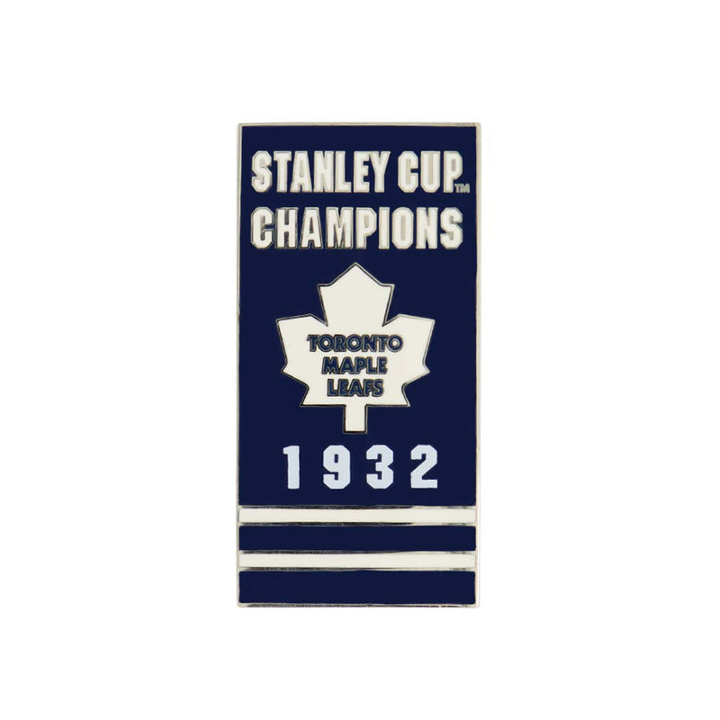 LNH - Épingle de bannière des Maple Leafs de Toronto 1932 à dos collant (MAPSCC32S)