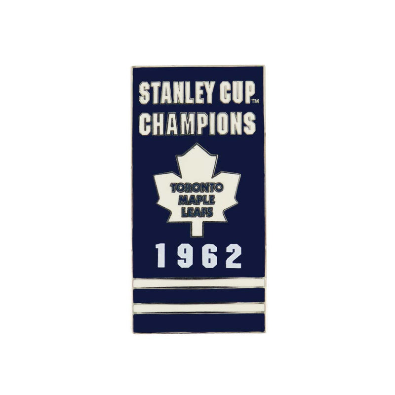 LNH - Épingle de bannière des Maple Leafs de Toronto 1962 à dos collant (MAPSCC62S)