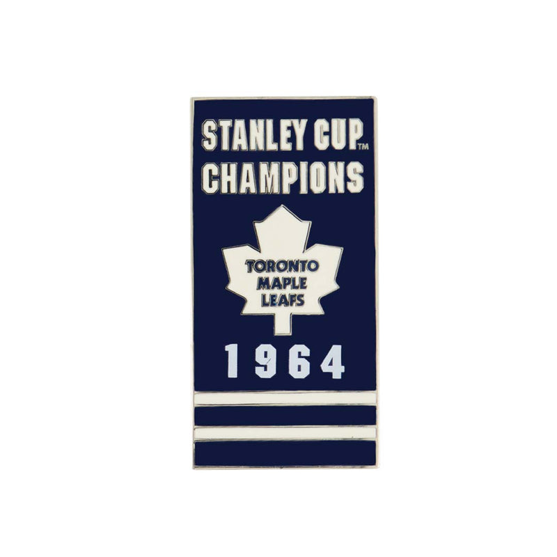 LNH - Épingle de bannière des Maple Leafs de Toronto 1964 à dos collant (MAPSCC64S)