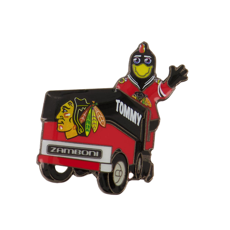 NHL - Chicago Blackhawks Mascot Zamboni Pin (BLAZAMMAS)