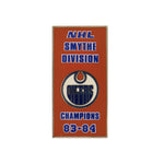 NHL - Edmonton Oilers 1984 Smythe Division Banner Pin Sticky Back (OILSMY84S)