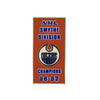 NHL - Edmonton Oilers 1987 Smythe Division Banner Pin Sticky Back (OILSMY87S)