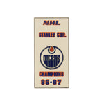 NHL - Edmonton Oilers 1987 Stanley Cup Pin Sticky Back (OILSCC87S)
