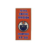 NHL - Edmonton Oilers 1988 Smythe Division Banner Sticky Back Pin (OILSMY88S)