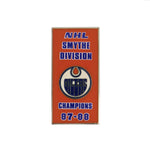 NHL - Épinglette de bannière de la division Smythe des Oilers d'Edmonton 1988 (OILSMY88)