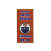 NHL - Oilers d'Edmonton 1990 Smythe Division Bannière Pin Sticky Back (OILSMY90S)