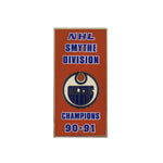 NHL - Edmonton Oilers 1991 Smythe Division Banner Pin (OILSMY91)