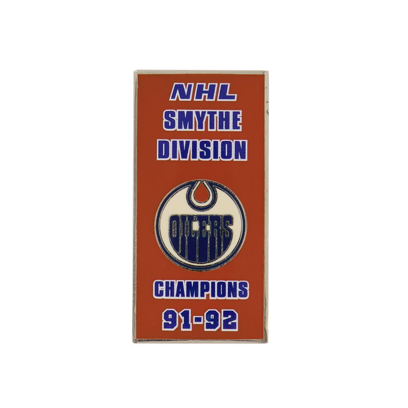 NHL - Edmonton Oilers 1992 Smythe Division Banner Pin (OILSMY92)