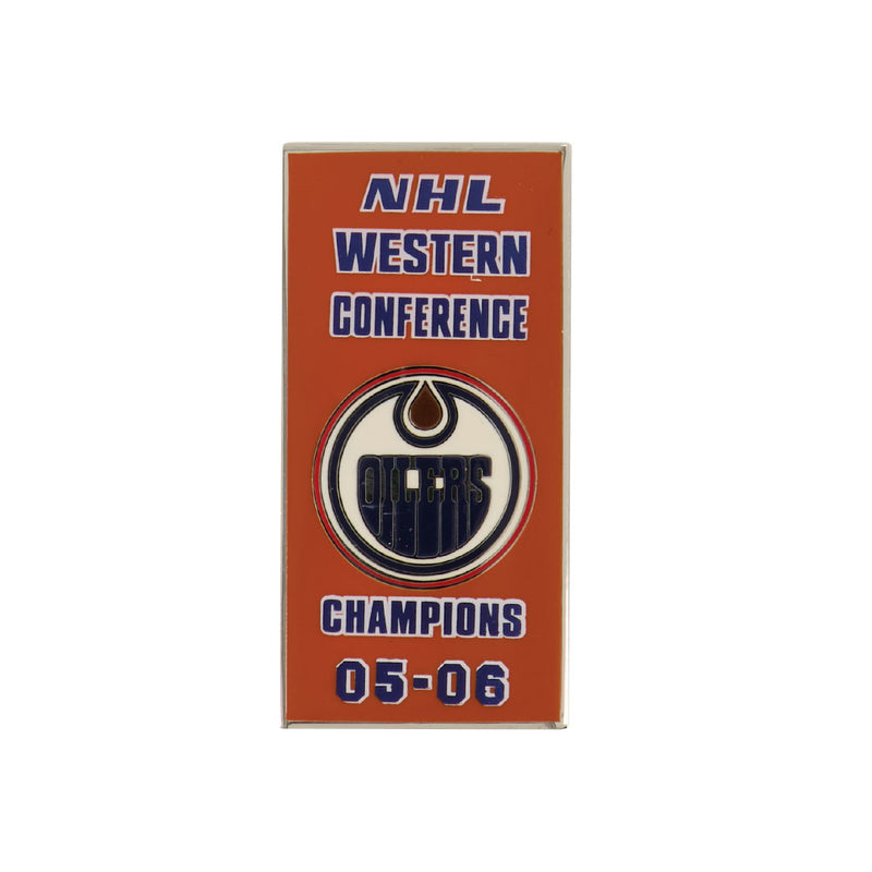 NHL - Edmonton Oilers 2006 Western Champs Pin Sticky Back (OILWES06S)