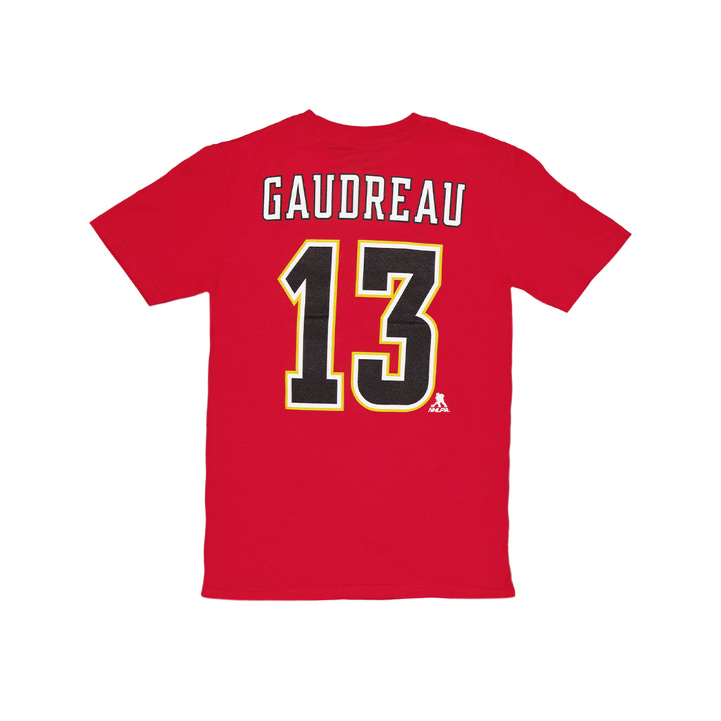 LNH - T-shirt Johnny Gaudreau des Flames de Calgary pour enfants (juniors) (HK5B7HAABH01 FLMJG)