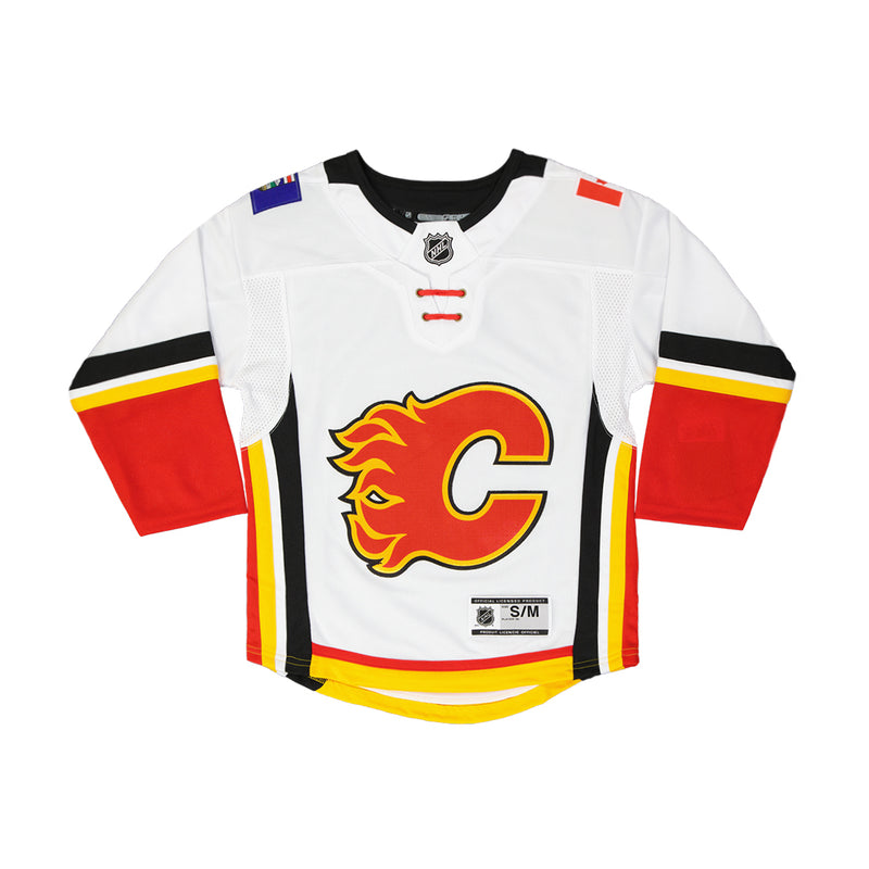 NHL - Chandail Premier Extérieur des Flames de Calgary pour enfants (Junior) (HK5BSHCAD FLM)