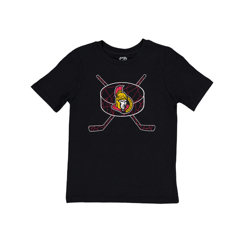 LNH - T-shirt à quartz des Sénateurs d'Ottawa pour enfants (HK5B3BB22H01 SEN)