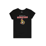 LNH - T-shirt à manches courtes des Sénateurs d'Ottawa pour fille (junior) (HK5G9HB8A SEN)