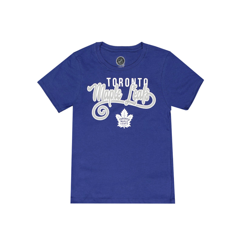 NHL - Girls' (Junior) Toronto Maple Leafs Short Sleeve Tee (HK5G9HBTH MAP)