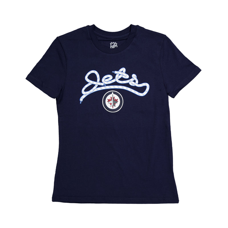 NHL - Girls' (Junior) Winnipeg Jets Script T-Shirt (HK5G6HBJ8H14 WNP)