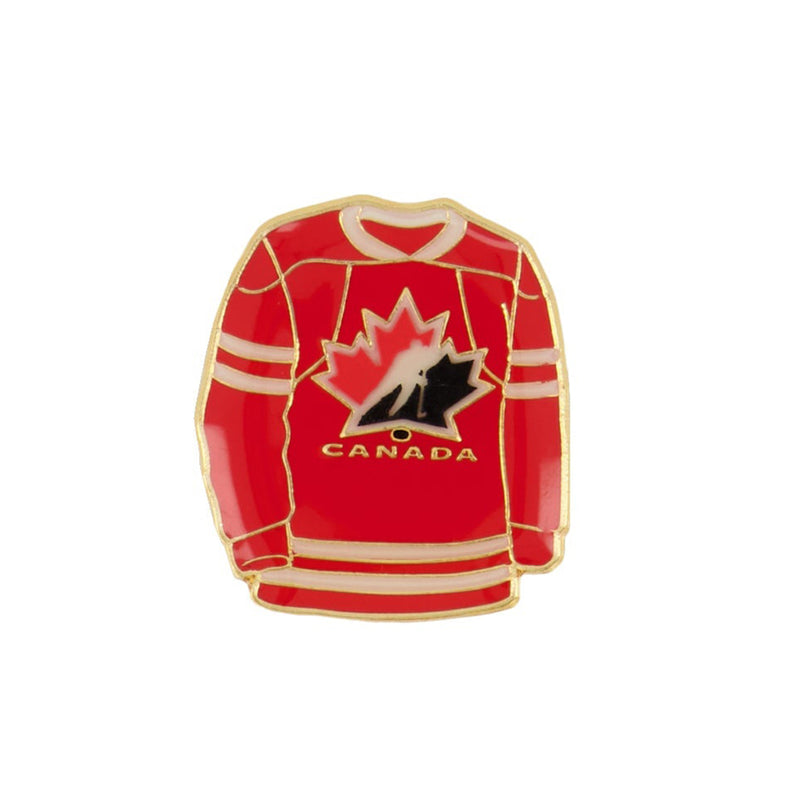IIHF - Épinglette de chandail d'Équipe Canada Épinglette arrière collante (TEAJEAS)