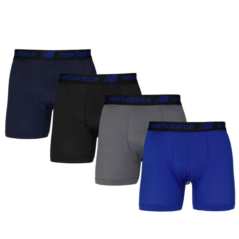 New Balance - Men's 4 Pack Mesh Boxer Brief (NB 3015-4-555)