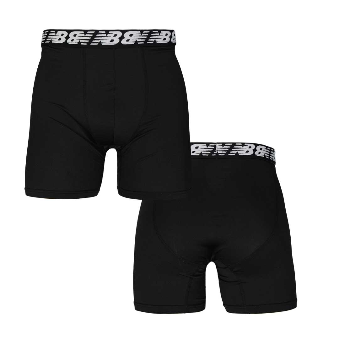 Newman Boxer Brief Solid Black - Men's Underwear
