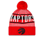 New Era - Bonnet en tricot rayé Toronto Raptors (60266841)
