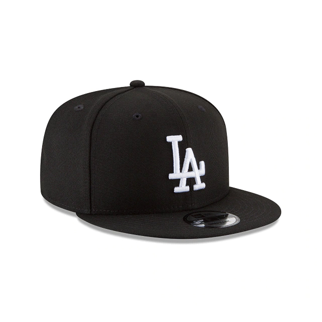 Los Angeles Dodgers New Era Black & White 9FIFTY - Snapback Hat