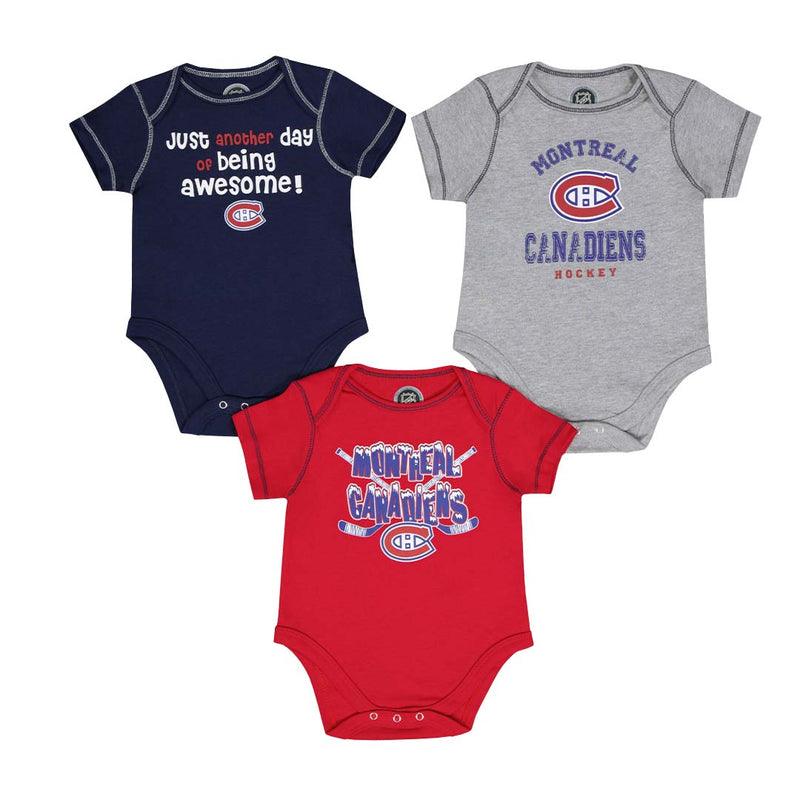 NHL - Kids' (Infant) Montreal Canadiens 3 Pack Onesie (HK5N1A2Z9 CND)
