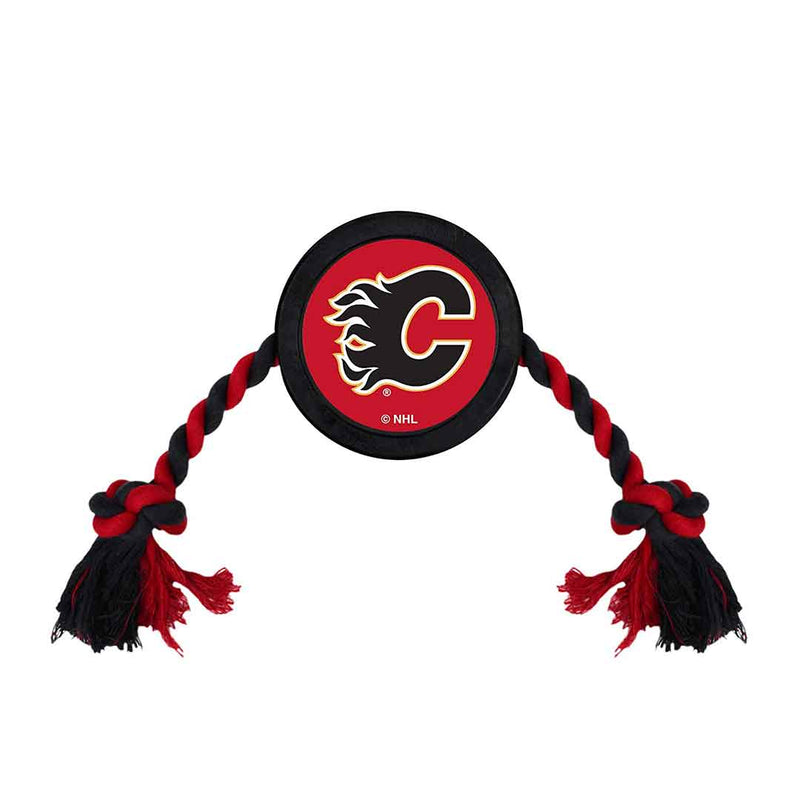Pets First - Calgary Flames Hockey Puck Toy (CGY-3233)