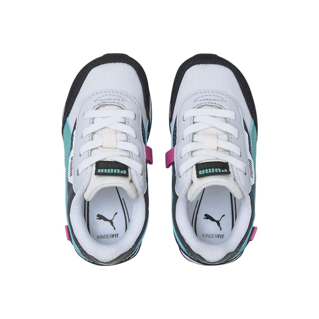 Puma Kids Infant Future Rider Play On Shoes 382273 26 Wht Blk Bby 4