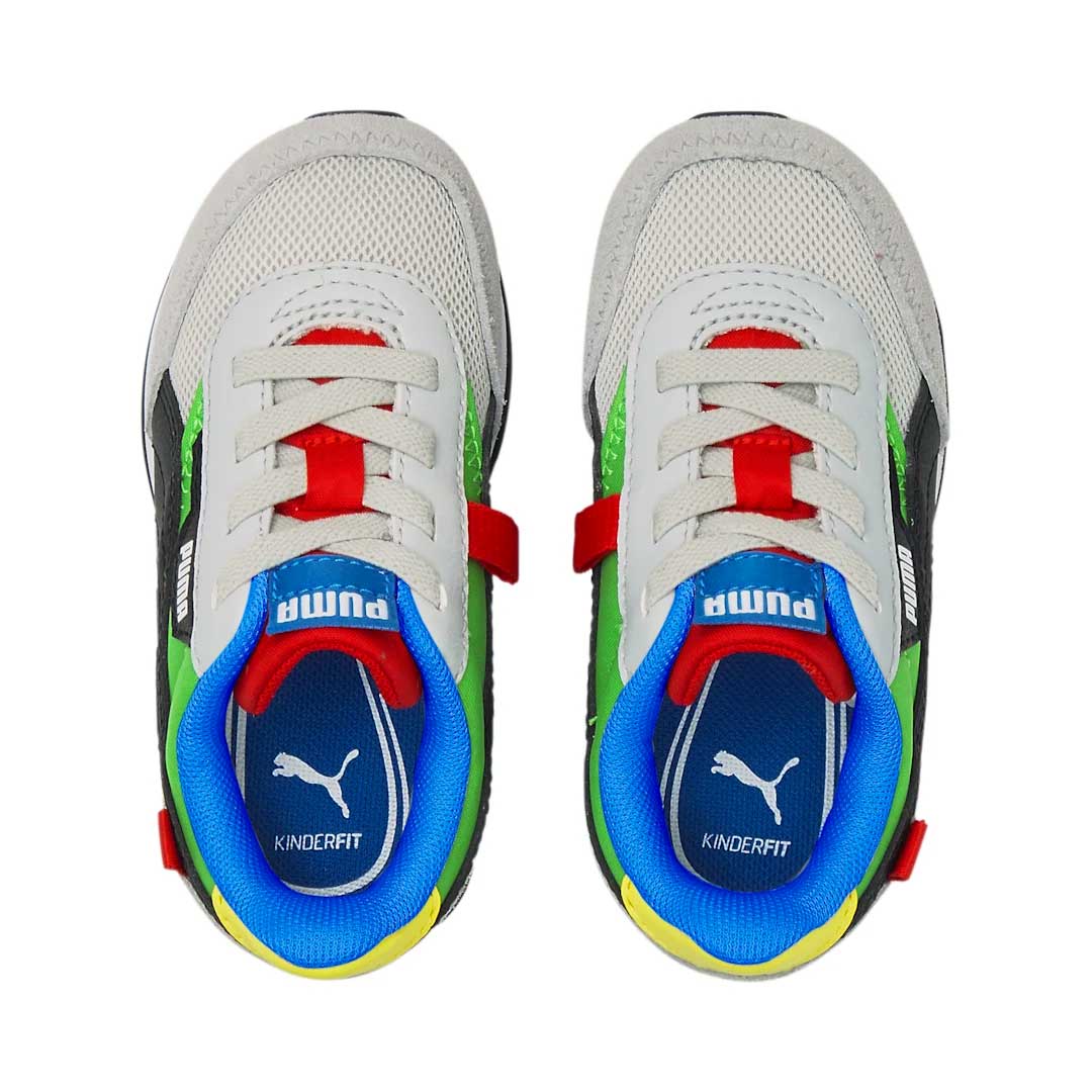 Puma Future Rider Splash Infant Grey Violet Classic Green Unisex Sneakers Size 5.0