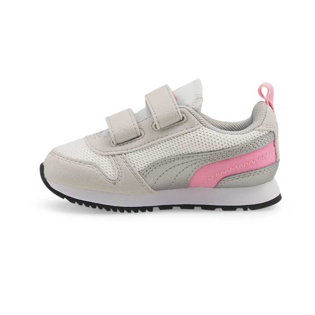 Puma Kids Infant R78 Shoes 373618 26 Wht Slv Pnk 7